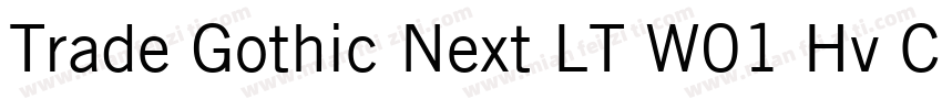 Trade Gothic Next LT W01 Hv Cm字体转换